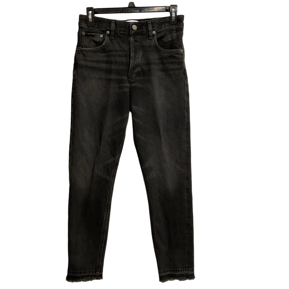 Agolde Women’s Jeans High-Rise Black Straight